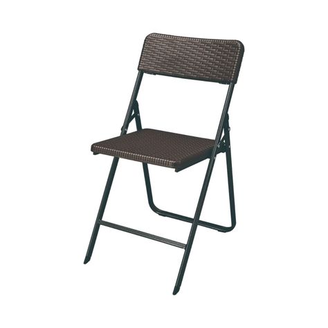 Set 2 Sillas + Mesa Redonda Plegable 60 cm Rattan Northwest-2
