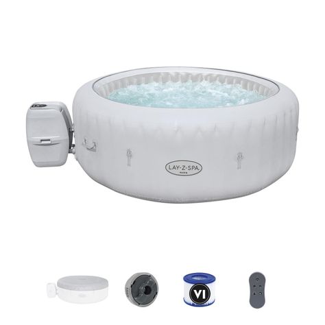Hot Tub Spa Jacuzzi Inflable Paris 6 Personas Bestway 806 L-1