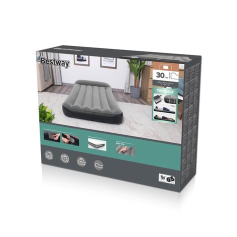 Colchón Inflable Eléctrico 1,5 Plazas 188X99X30CM Bestway-8