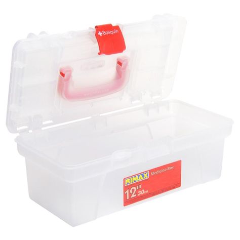 Caja Organizadora Botiquin Transparente 30x16x13 cms Rimax-1