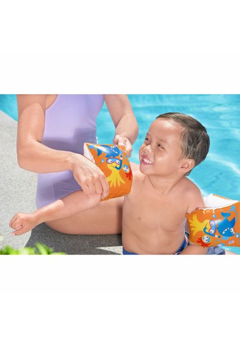 Alitas Inflable Pescaditos 23X15Cm 3-6 Años Bestway-1