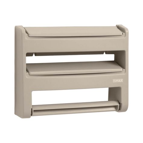 Dispensador Portarrollo Triple Taupe Rimax-1