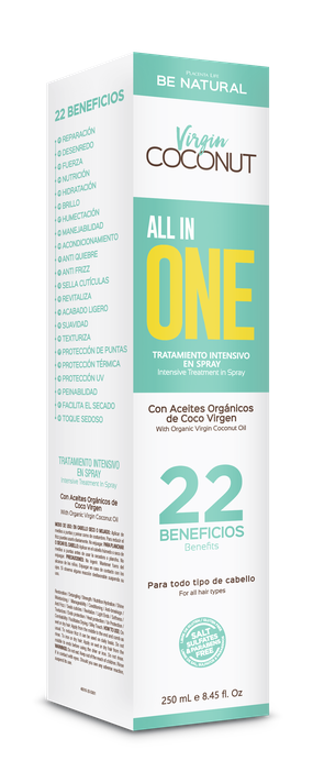All in One 22 Beneficios Virgin Coconut  Be Natural 250ml-1