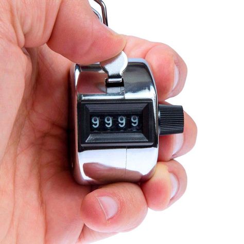 Cuenta Personas Manual Mecanico Contador de Mano Dedo Anillo Metal-1