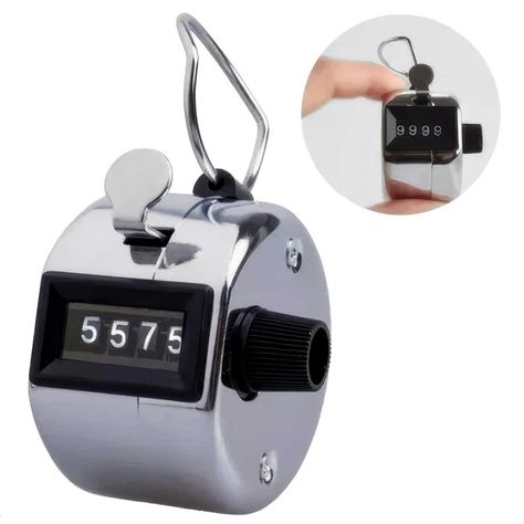 Cuenta Personas Manual Mecanico Contador de Mano Dedo Anillo Metal-7