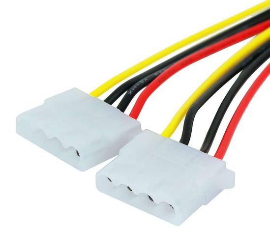 Cable Splitter Adaptador Doble Conector Molex Ide Pc Disco-3