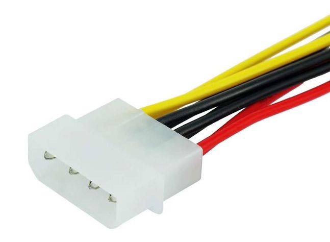 Cable Splitter Adaptador Doble Conector Molex Ide Pc Disco-4