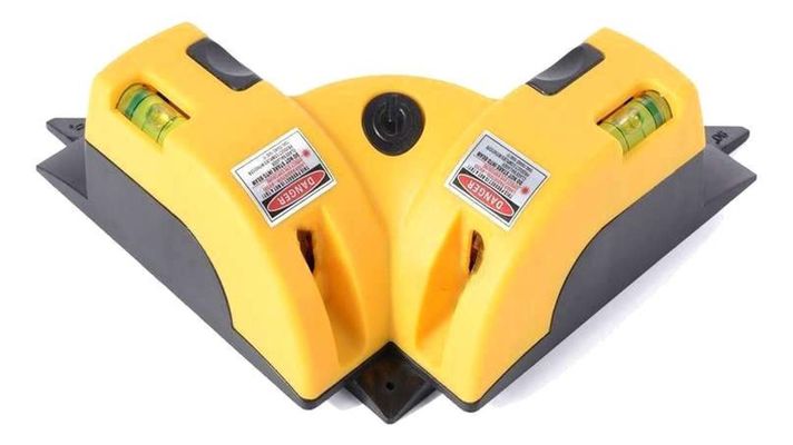 Nivel Escuadra Laser Nivelador Regla 90 Angulo Recto Esquina-0