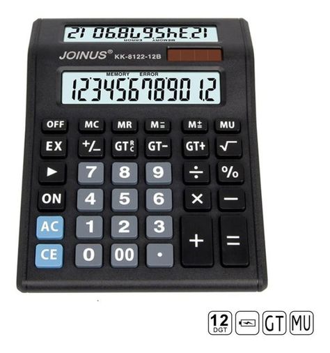 Calculadora Doble Pantalla Lcd A Pila Comercio Negocio Otros-7