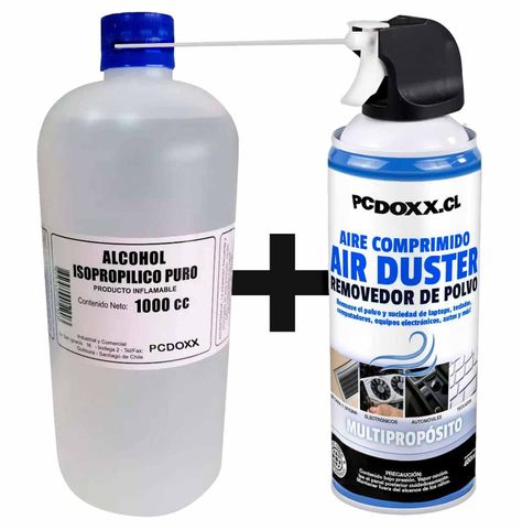 Soplador De Aire Limpieza Circuitos + Alcohol Isopropilico-1