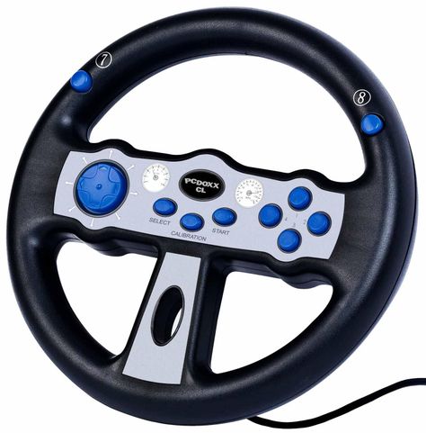 Control Pc Juego Mando Manubrio Carrera Auto Volante Avion Timon-0