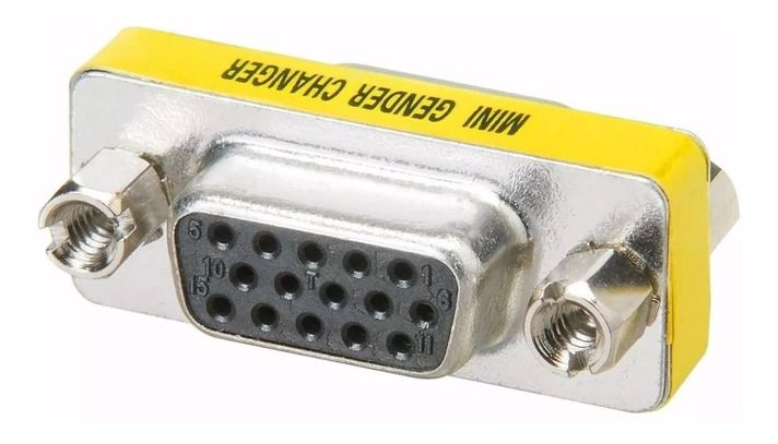 Copla Adaptador Vga Hembra Hembra Db15 Alargador Extension Cambiador de Genero-5