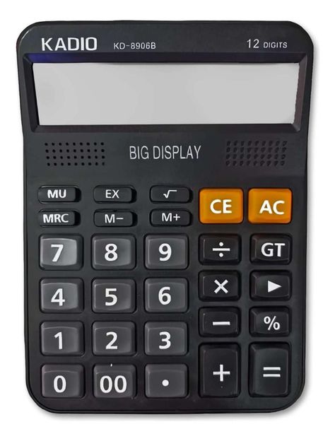 Calculadora Lcd De 12 Digitos Escuela Oficina Casa Comercio-0
