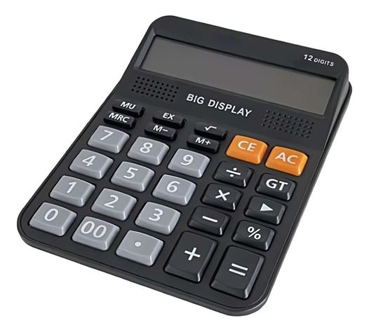 Calculadora Lcd De 12 Digitos Escuela Oficina Casa Comercio-2