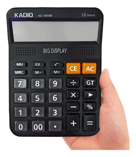 Calculadora Lcd De 12 Digitos Escuela Oficina Casa Comercio-4