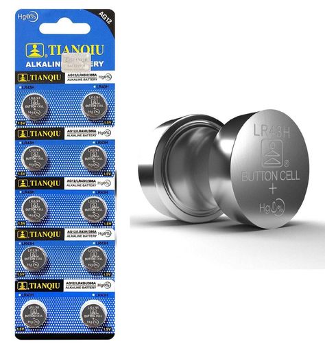 10x Pila Boton Bateria Ag12 Lr43 Lr186 Reloj Linterna Otros-1