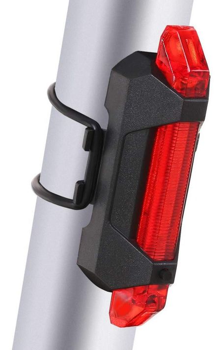 Luz Led Delantera Trasera Recargable Para Bicicleta-3