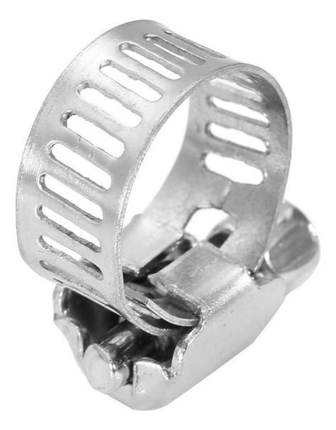 5X Set De Abrazadera Metalica Con Tornillo Para Manguera Jardin-3