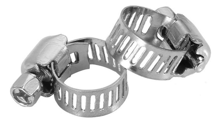 5X Set De Abrazadera Metalica Con Tornillo Para Manguera Jardin-5