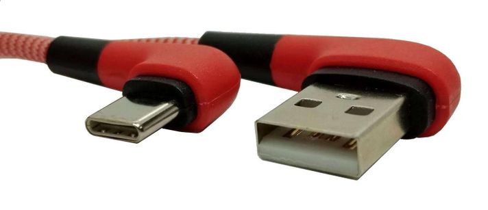 Cable Usb Tipo C Para Carga De Celular Con Conector En L-3