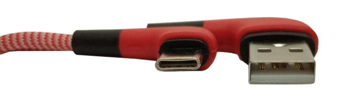 Cable Usb Tipo C Para Carga De Celular Con Conector En L-4