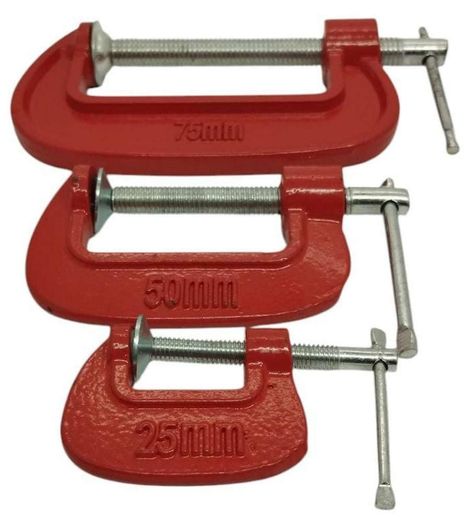 Kit Set Prensa Abrazadera Clip Tipo G Carpinteria Sargento-1