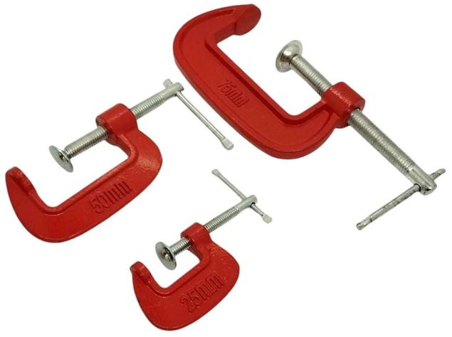 Kit Set Prensa Abrazadera Clip Tipo G Carpinteria Sargento-2