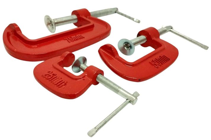 Kit Set Prensa Abrazadera Clip Tipo G Carpinteria Sargento-3