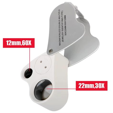 Lupa Doble Microscopio Plegable Luz Led Joyeria-3