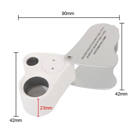 Lupa Doble Microscopio Plegable Luz Led Joyeria-4