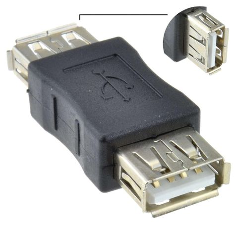 Copla Adaptador Usb Hembra Hembra Cambiador Genero Extension-1