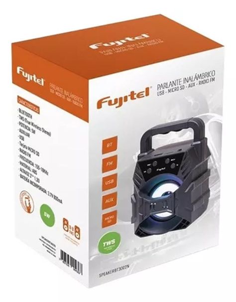 Parlante portatil Recargable Bt 5w 3 color Negro reacond-1