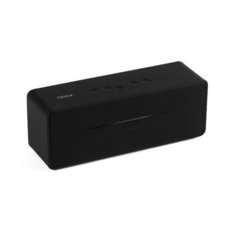 Parlante bluetooth tedge 6w inalambrico clasico negro-0