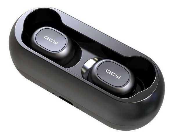 Audifonos In-ear Qcy T1c Inalambricos Negro Luz Led Nuevo-4