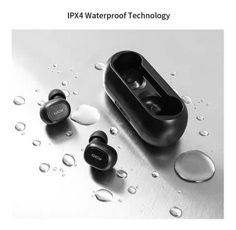 Audifonos In-ear Qcy T1c Inalambricos Negro Luz Led Nuevo-9