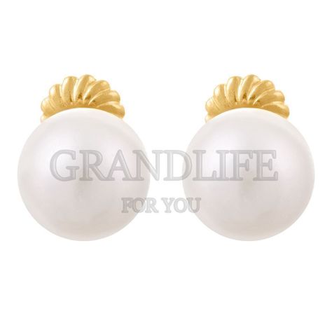 AROS ORO 18 KILATES PERLA 6mm-0