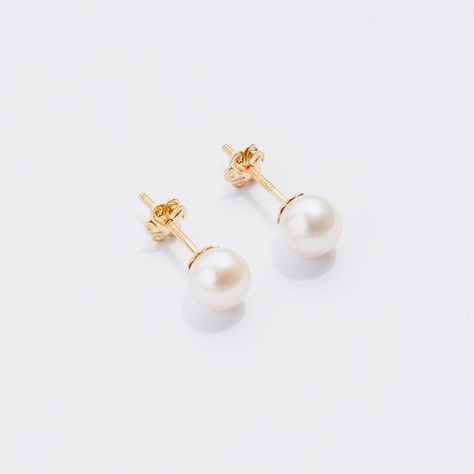 AROS ORO 18 KILATES PERLA 6mm-2