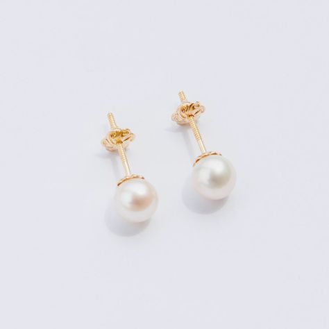 AROS ORO 18 KILATES PERLA 6mm-3