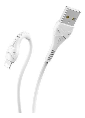 Cable Carga USB Lightning HOCO X20 1MT Blanco-0