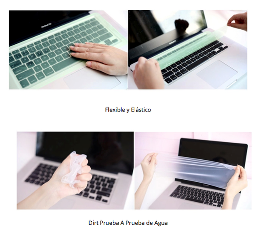 Protector Teclado Para Notebook Silicona 13 a 14 Pulgadas-0