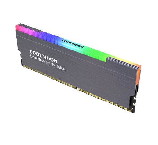 Disipador Memorias Ram LED ARGB 5V 3 Pines Gamer CoolMoon-0