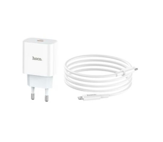 Cargador iPhone PD 20W 3.0 Lightning Turbo Hoco C76A Plus SEC-0