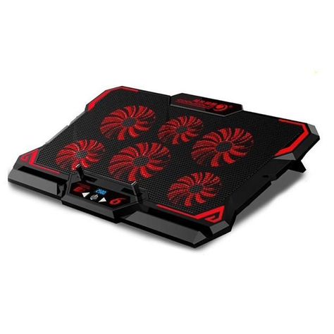 Ventilador Notebook Gamer 13 16 Pulgadas 6 Ventiladores Rojo-0
