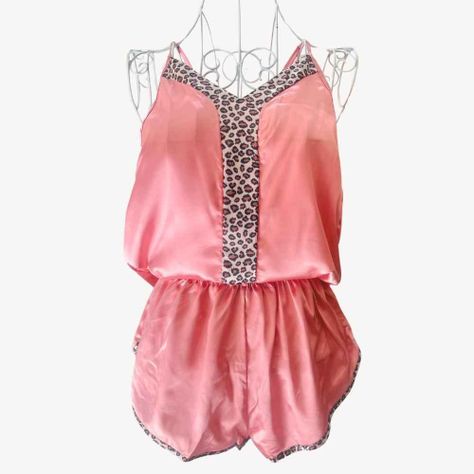 Pijama Verano Mujer Satín 2 piezas-0