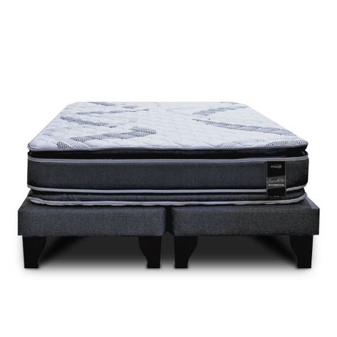 Cama Europea Sleepwell Pocket Dual Side 2 Plazas Box-1
