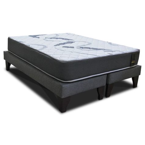 Cama Europea Sleepwell Pocket Luxory 2 Plazas Box-0