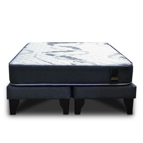 Cama Europea Sleepwell Pocket Luxory 2 Plazas Box-1