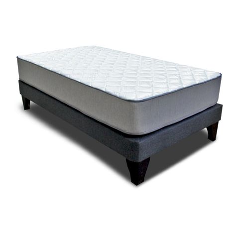 Cama Europea Espumix E1000 1.5 Plaza Box-0