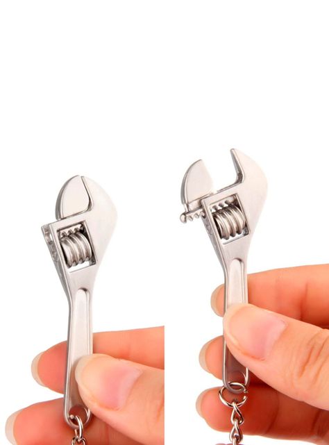 Llavero Metálico Funcional Mini Llave Inglesa-3