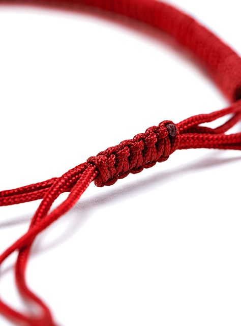 Pulsera Roja Budista Tibetano Brazalete Protección Unisex-2